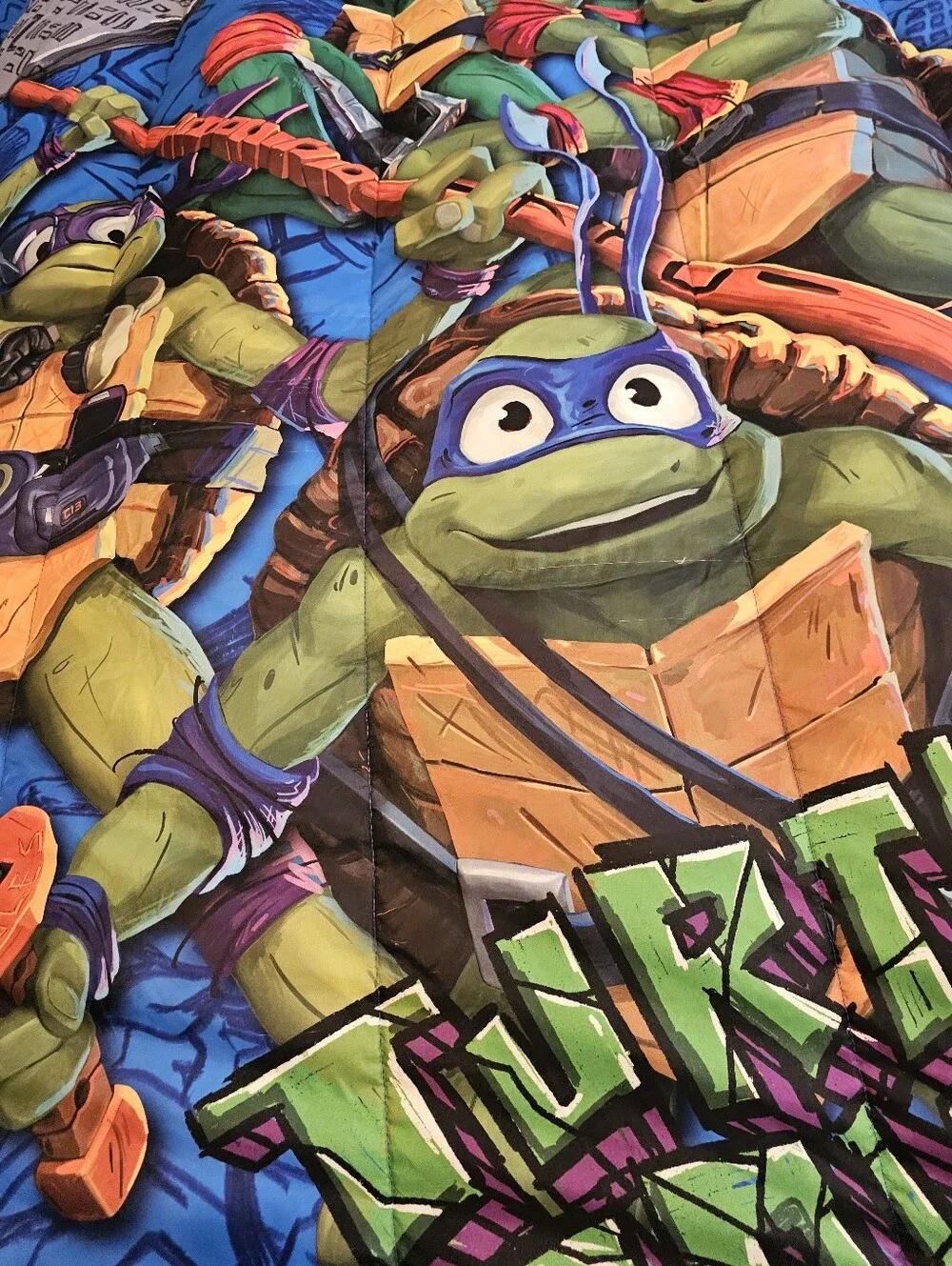 TMNT Mutant Mayhem Twin Comforter Jay Franco Turtle Power Ninja Turtles Bedding